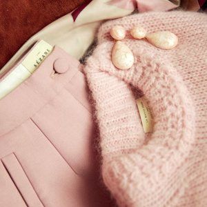 Sezane Martin Pink Trousers NWT